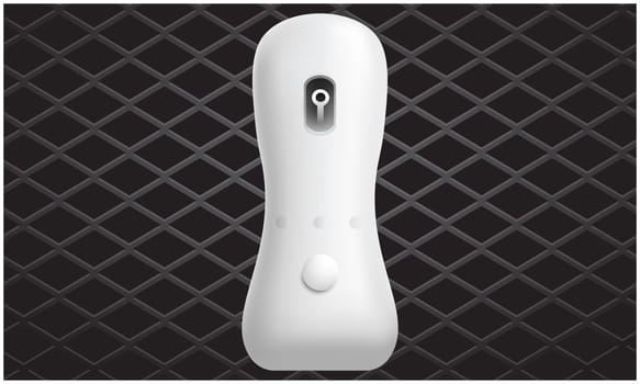 mock up illustration of room freshener on abstract dark background