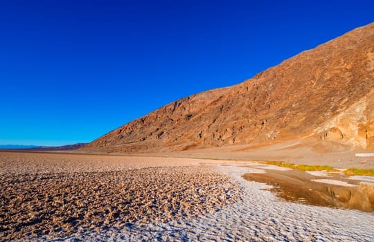 Beautiful scenery at Death Valley National Park California - Badwater salt lake - USA 2017