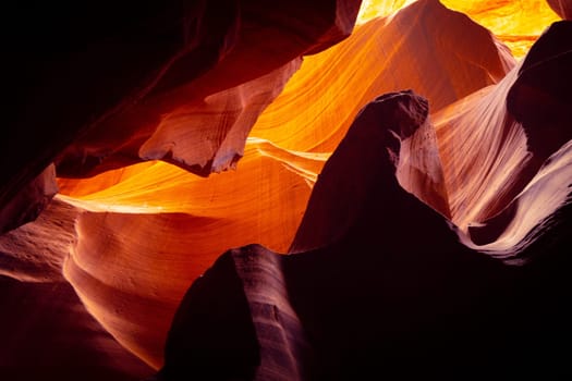 Wonderful colors of the Upper Antelope Canyon - travel photography