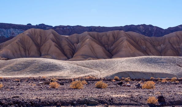 The amazing colorful rocks and mountains at Death Valley National Park - Artists Palette - USA 2017