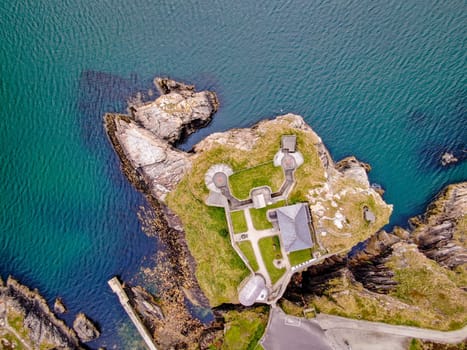 Fort Dunree at Dunree Head in Ireland - aerial photography