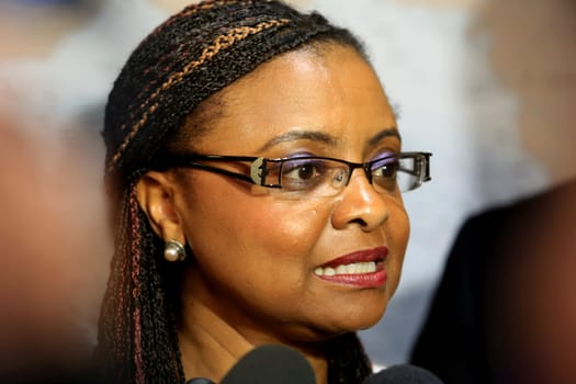 salvador, bahia / brazil - september 21, 2015: Nilma Lino Gomes, minister of women, racial equality, youth and human rights is seen in the city of Salavdor.....