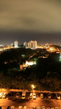 salvador, bahia / brazil - july 2, 2020: night views of the Cabula neighborhood in the city of Salvador..