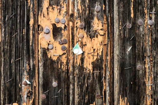 Brown weathered wooden in detail background