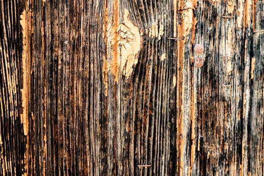 Brown weathered wooden in detail background