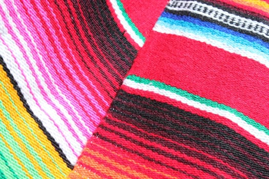 poncho Mexican cinco de mayo rug serape fiesta traditional Mexico background with stripes copy space maya blanket minimal simple -  stock, photo, photograph, image, picture
