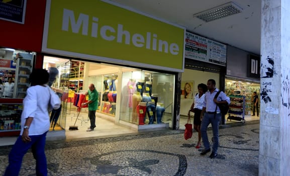 salvador, bahia / brazil - august 29, 2015: view of a street shop on Sete de Setembro Avenue, downtown Salvador....