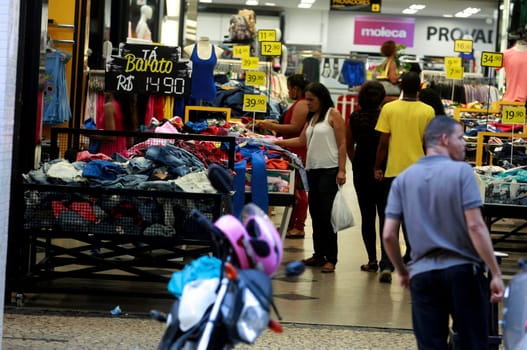 salvador, bahia / brazil - august 29, 2015: view of a street shop on Sete de Setembro Avenue, downtown Salvador....