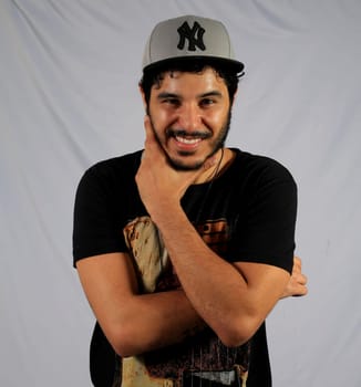 salvador, bahia / brazil - january 19, 2016: Fabricio Cardoso Kraychete, better known as Tom Kray or Tomate. is a singer and songwriter from the city of Salvador.