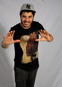 salvador, bahia / brazil - january 19, 2016: Fabricio Cardoso Kraychete, better known as Tom Kray or Tomate. is a singer and songwriter from the city of Salvador.