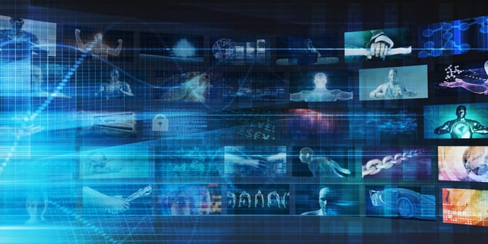 A Technology Industry Network As a Wallpaper