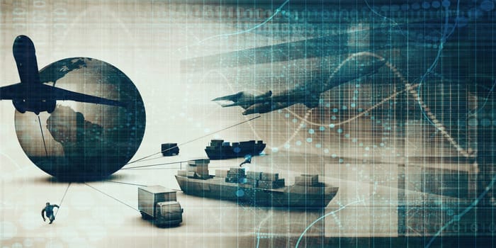 Procurement Supply Chain Industry Abstract Background Concept