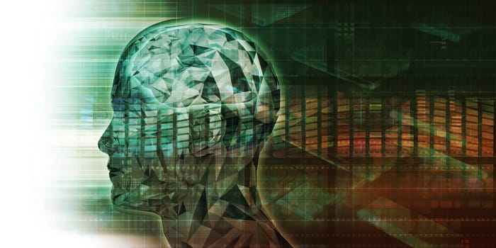 Brain Processor of a Human Mind and Memory Concept
