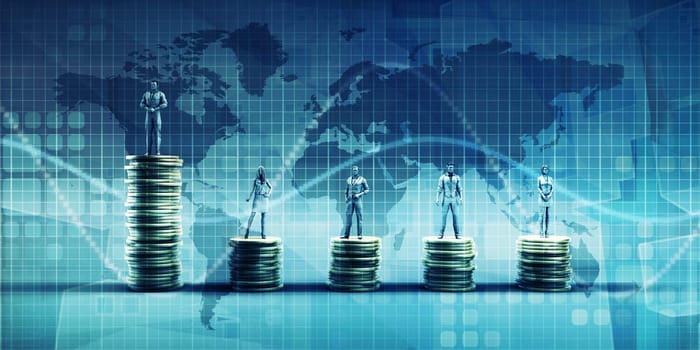 Business Chart Abstract Background Financial People Theme