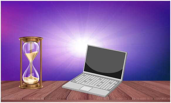 mock up illustration of sand dispenser on tables