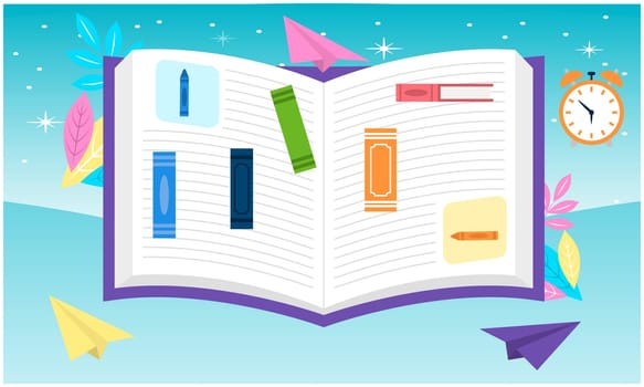 notebook contains different types of art to learn