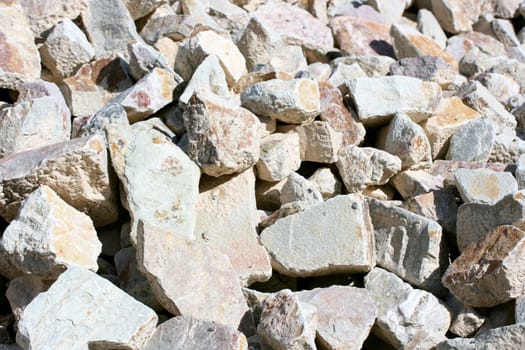 A detail shot of brown gravel