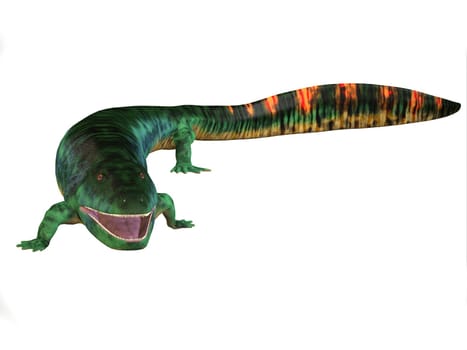 Eogyrinus was an aquatic predatory tetrapod that lived in the Carboniferous Period of England.