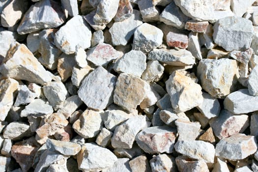A detail shot of brown gravel
