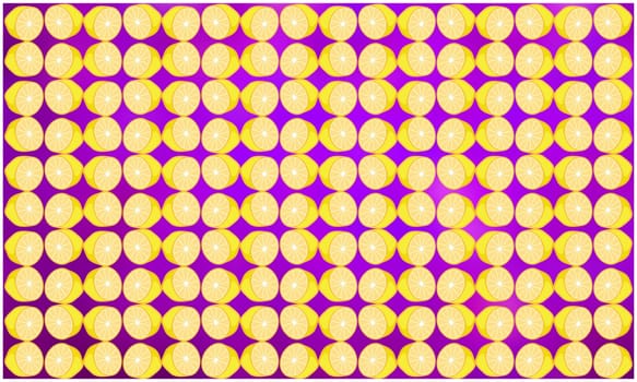 digital textile design of lemon art on abstract background