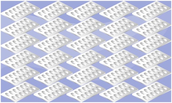 digital textile design of tablet art on abstract background