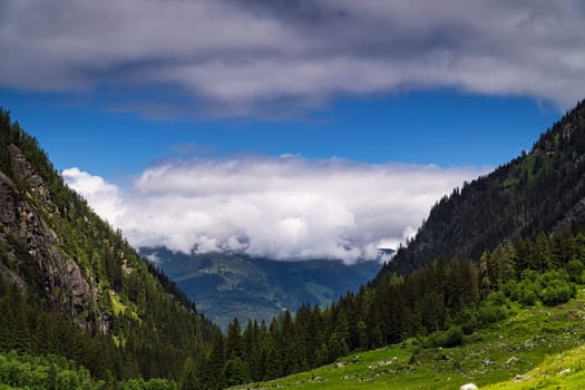 Habachtal Salzburger Land, beautiful valley and travel destination at Hohe Tauern Range in Austria