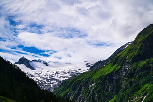 Habachtal Salzburger Land, beautiful valley and travel destination at Hohe Tauern Range in Austria