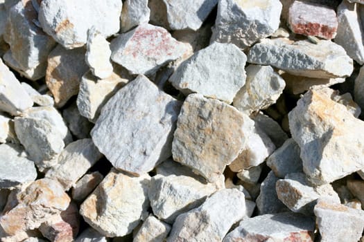 A detail shot of brown gravel