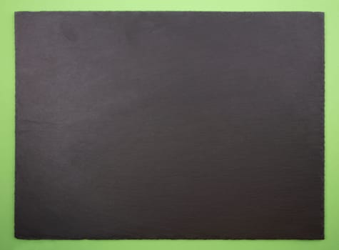 Slate Plate on green background