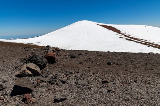 Snow on Hawaii,Mauna Kea Ice Age Natural Area Reserve,Big Island,Hawaii