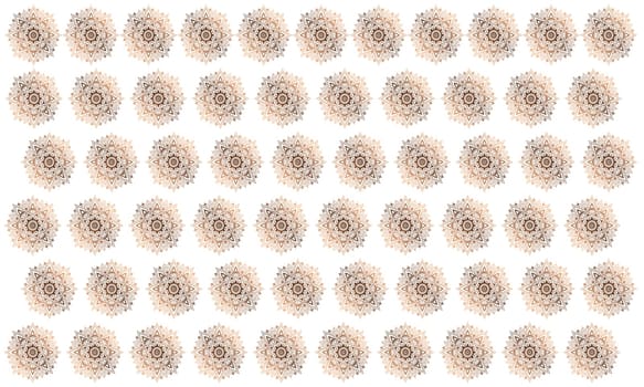 digital textile design of various floral art