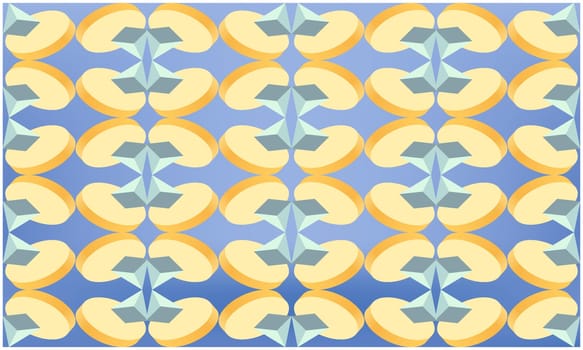 digital textile design of art on abstract background