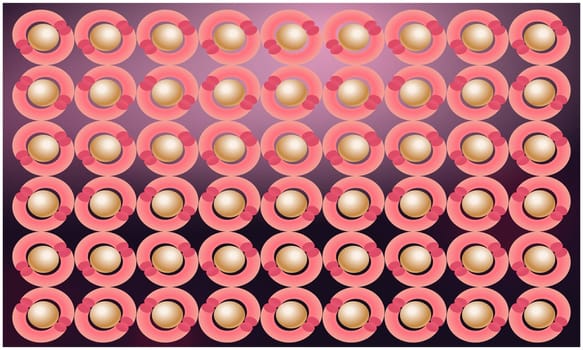 digital textile design of art on abstract background