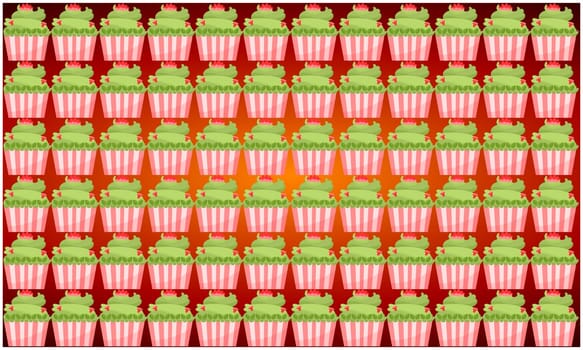 digital textile design of ice cream art on abstract background