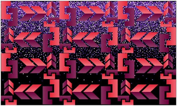 digital textile design of various art on abstract background