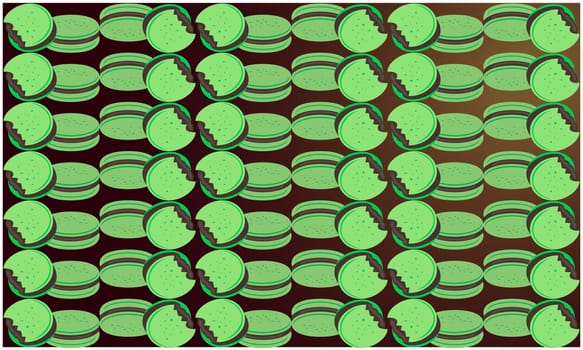 digital textile design of art on abstract background