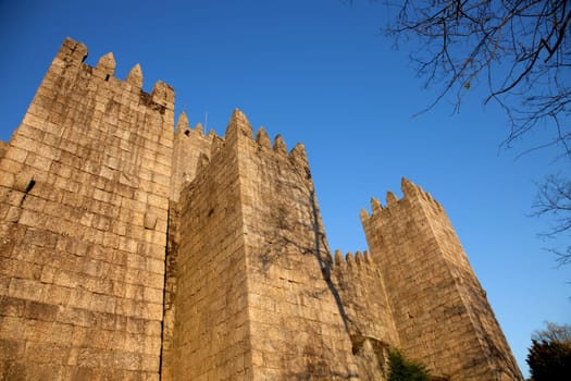 Guimaraes Castle, home of the first Portuguese King, Afonso Henriques, this is the place where Portugal was born. Guimaraes is in the north of the country.