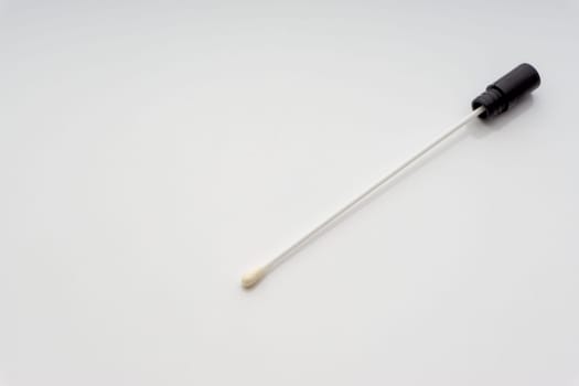 Medical swab on white background. Healthcare dan Copy Space concept