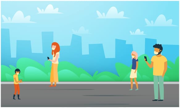 people are using phones on the road