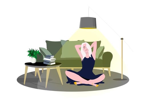I stay at home awareness social media campaign and coronavirus prevention