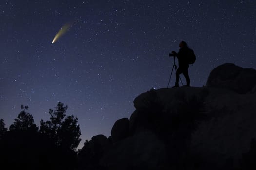 Night Sky Landscape Image of the Stars in the Universe