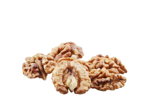 Walnuts Isolated On White Background