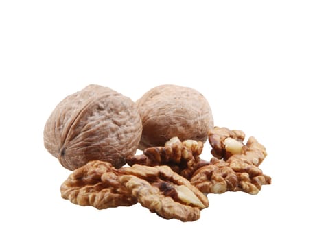Walnuts Isolated On White Background