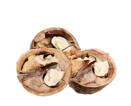 Walnuts Isolated On White Background