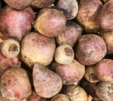 Close-Up Of Whole Beetroot Background