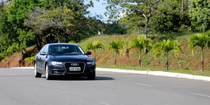 salvador, bahia / brazil - may 4, 2015: vehicle Audi A5 is seen in the city of Salvador.