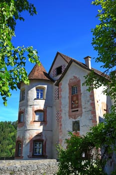 The castle Glatt is surrounded by a moat