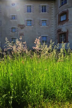 The castle Glatt is surrounded by a moat