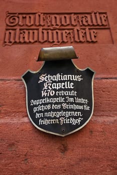 Tauberbischofsheim, Baden-Württemberg / Germany - 13 05 2019: Tauberbischofsheim a city with many attractions
