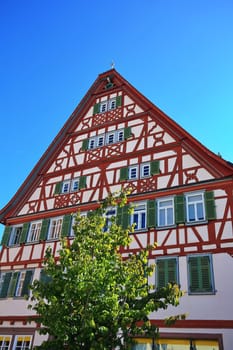 old historic half-timbered house of Tauberbischofsheim